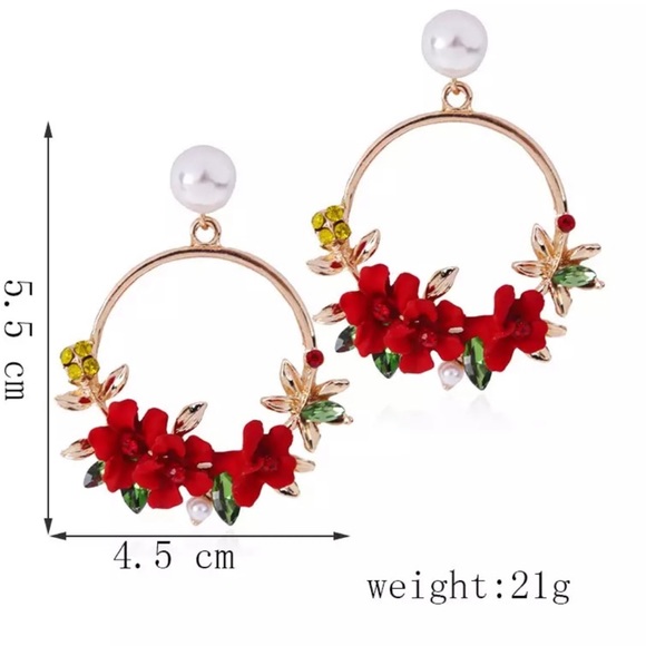 Flower Earrings - Picture 2 of 5